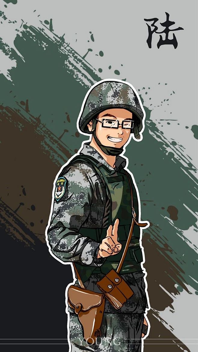 军人漫画，英雄形象的视觉呈现，军人漫画，英雄形象的震撼视觉呈现