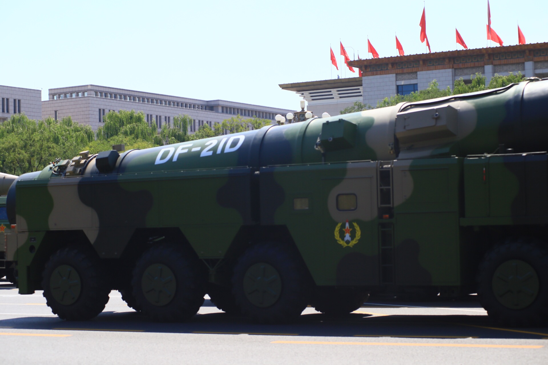 东风21D导弹车,揭示中国战略反介入能力的核心力量,东风21D导弹车,中国战略反介入能力的核心力量揭秘