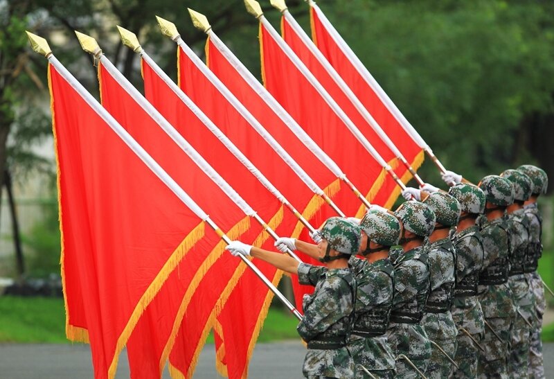 胜利日大阅兵，攻坚英雄连英模部队方队的荣耀时刻，胜利日大阅兵，攻坚英雄连英模部队方队的荣耀瞬间