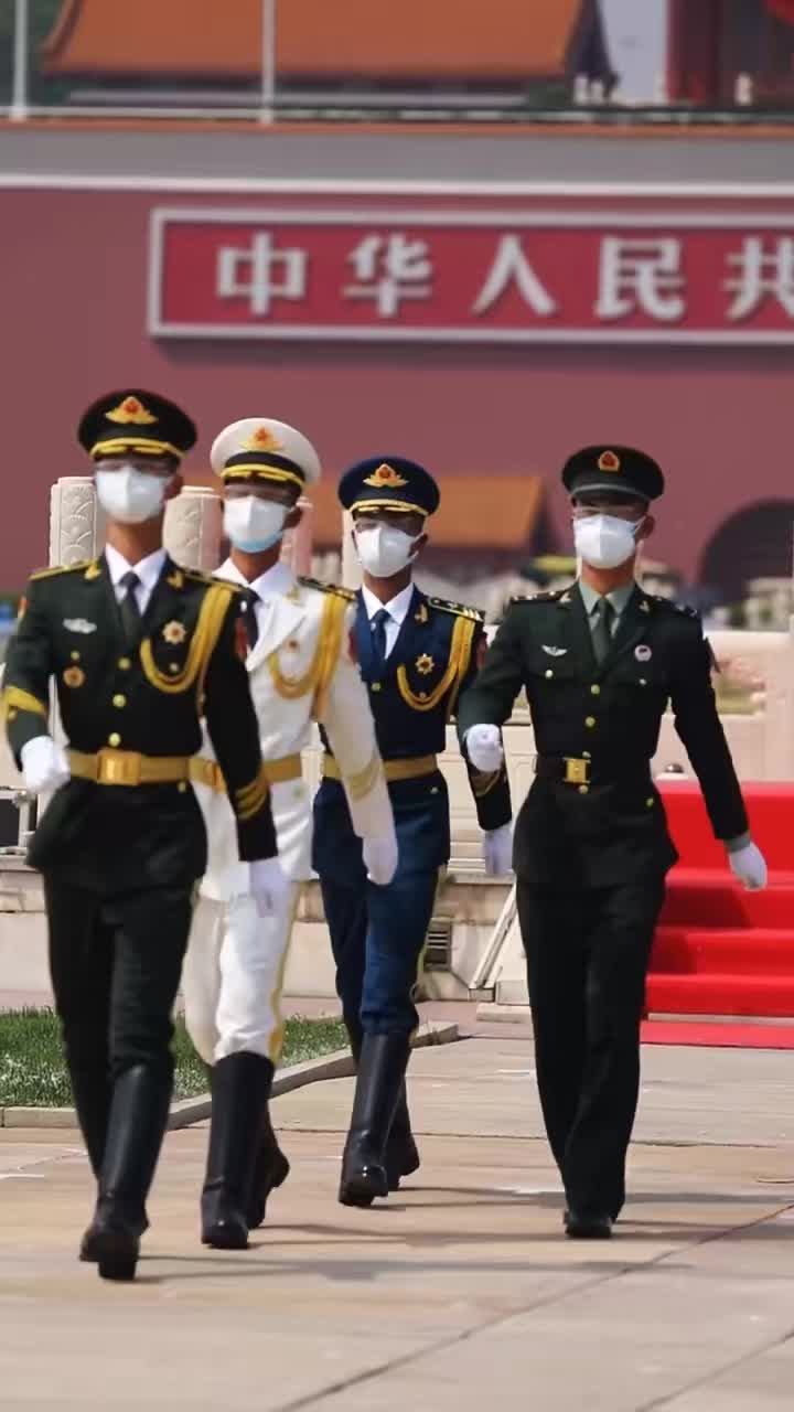 三军仪仗队国旗手图片，荣耀的象征与国家的骄傲，三军仪仗队国旗手图片，国家荣耀的象征与骄傲