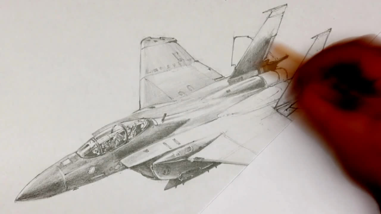 画歼-16战斗机，探索中国空中力量的独特魅力，探索中国空中力量，歼-16战斗机的独特魅力绘画之旅