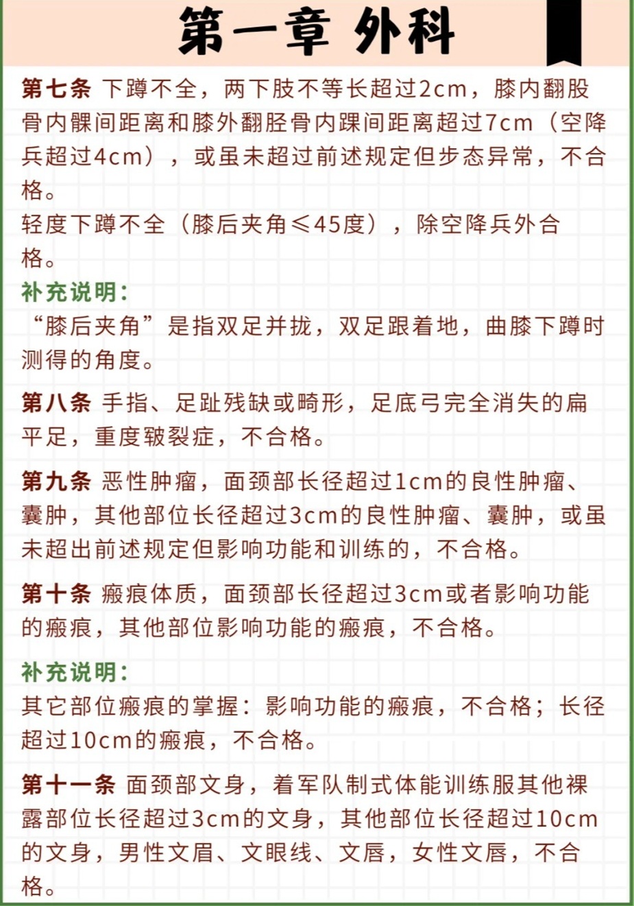 女兵体检外科检查详解，女兵体检外科检查全面解析