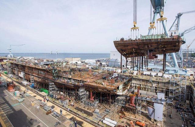 在建航母，中国海军新时代的里程碑，中国海军新时代的里程碑，航母建造进展瞩目