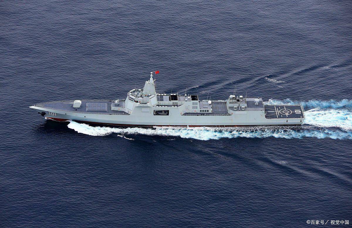 中国海军新力量，055B型驱逐舰正式入列，中国海军新力量，055B型驱逐舰正式入列启航