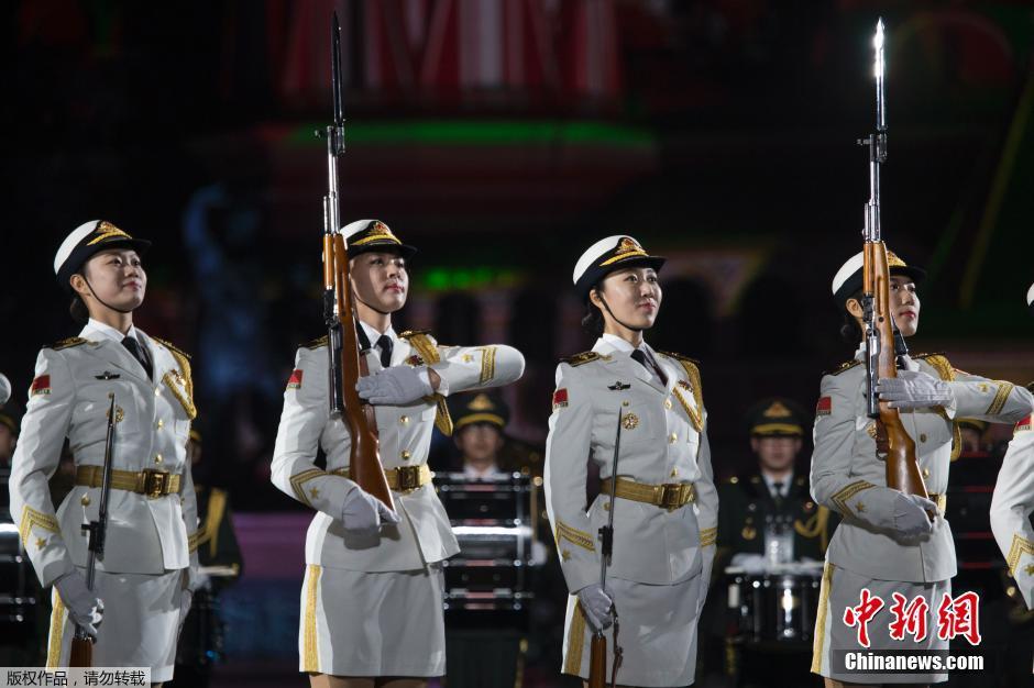 俄罗斯国庆庆典，中国仪仗队的荣耀参与，俄罗斯国庆庆典，中国仪仗队荣耀亮相