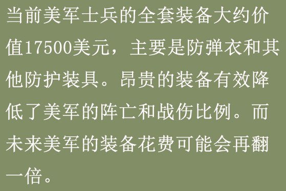 美军装备价格