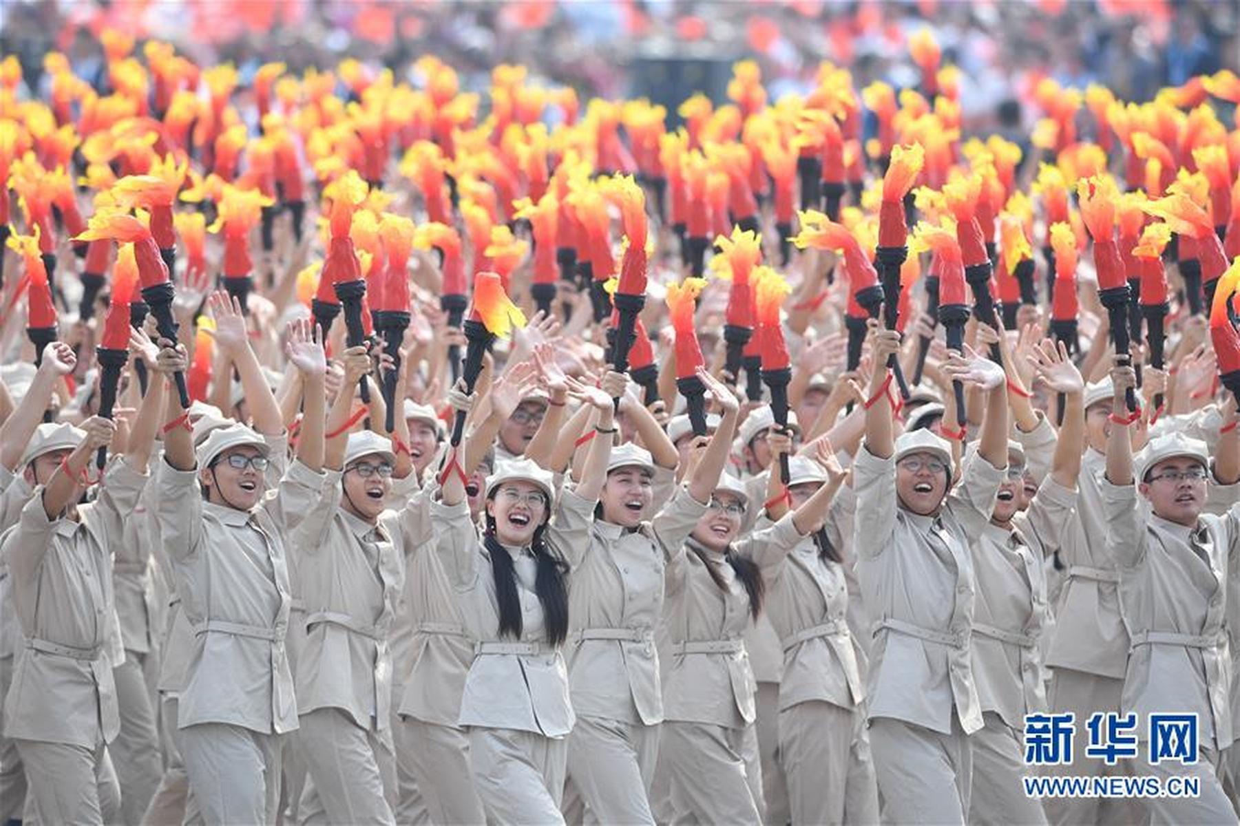 国庆群众方阵，展现盛世风采的盛大仪式，国庆群众方阵，盛世风采的盛大仪式展现
