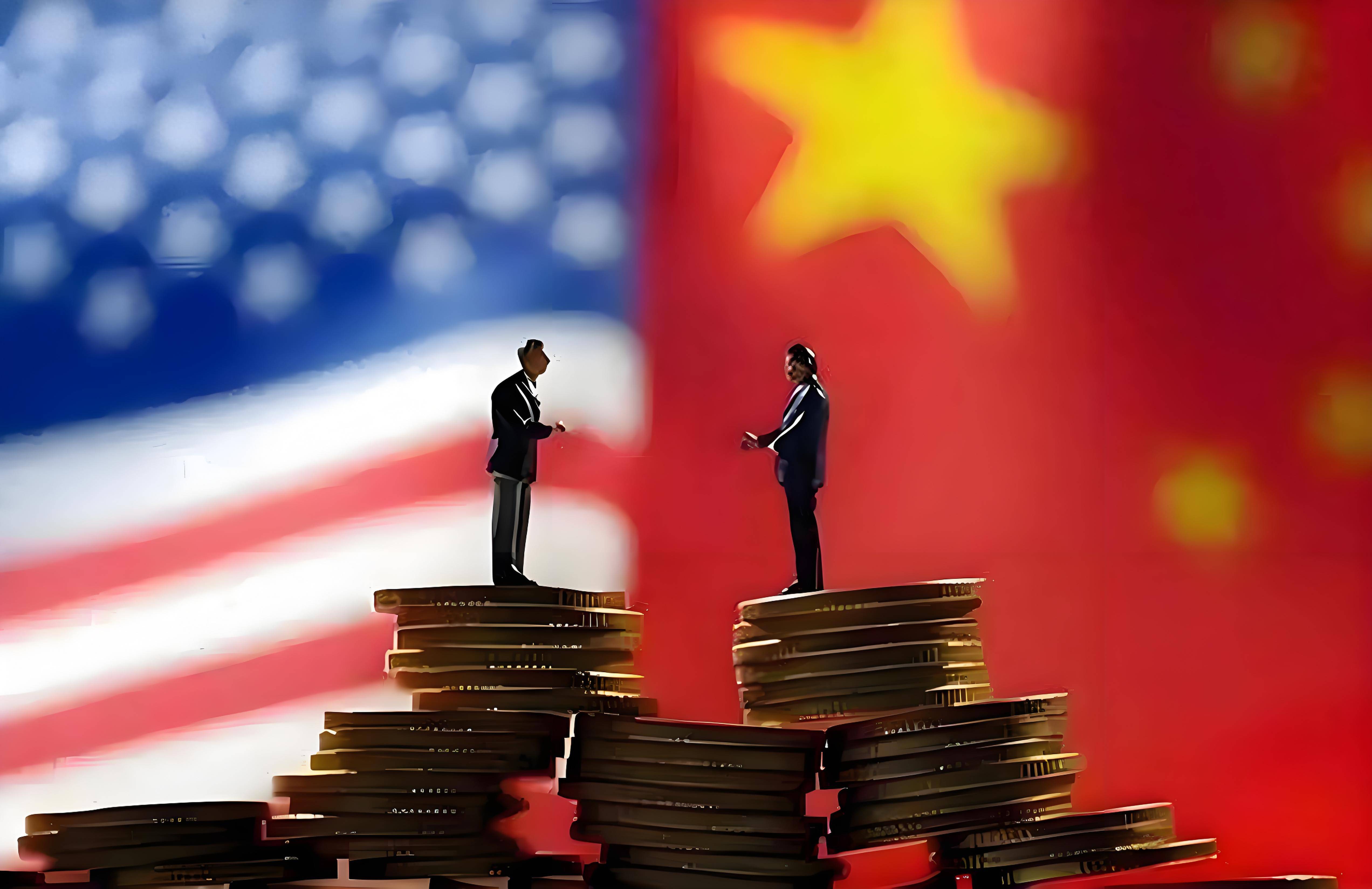 中美反转，美国下跌中国上涨，中美经济格局反转，美国下跌，中国上涨崛起