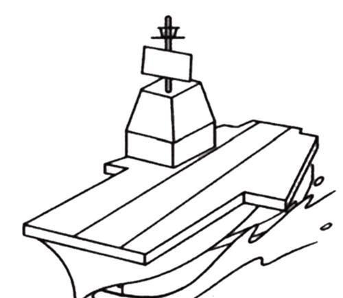 航空母舰简笔画，如何绘制帅气十足的战舰，航空母舰简笔画教程，绘制帅气十足的战舰攻略