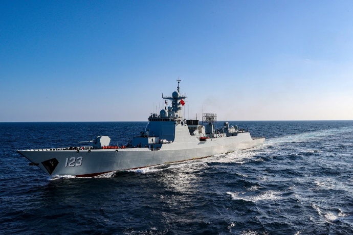 海军淮南舰入列,新时代的海洋强国战略迈进,海军淮南舰入列,海洋强国战略迈入新时代