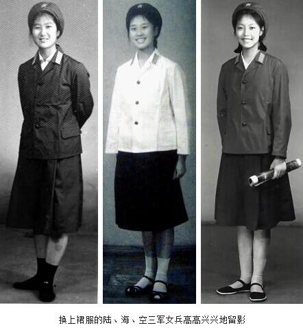 女兵与65式军装的独特风采，历史图片解读，女兵与军装风采，历史图片解读下的独特魅力——65式军装篇