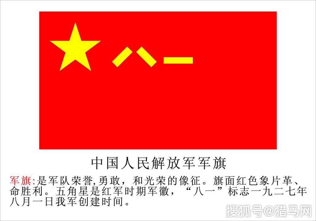中国人民解放军军旗的主要标志，荣耀与象征，中国人民解放军军旗，荣耀的象征与标志