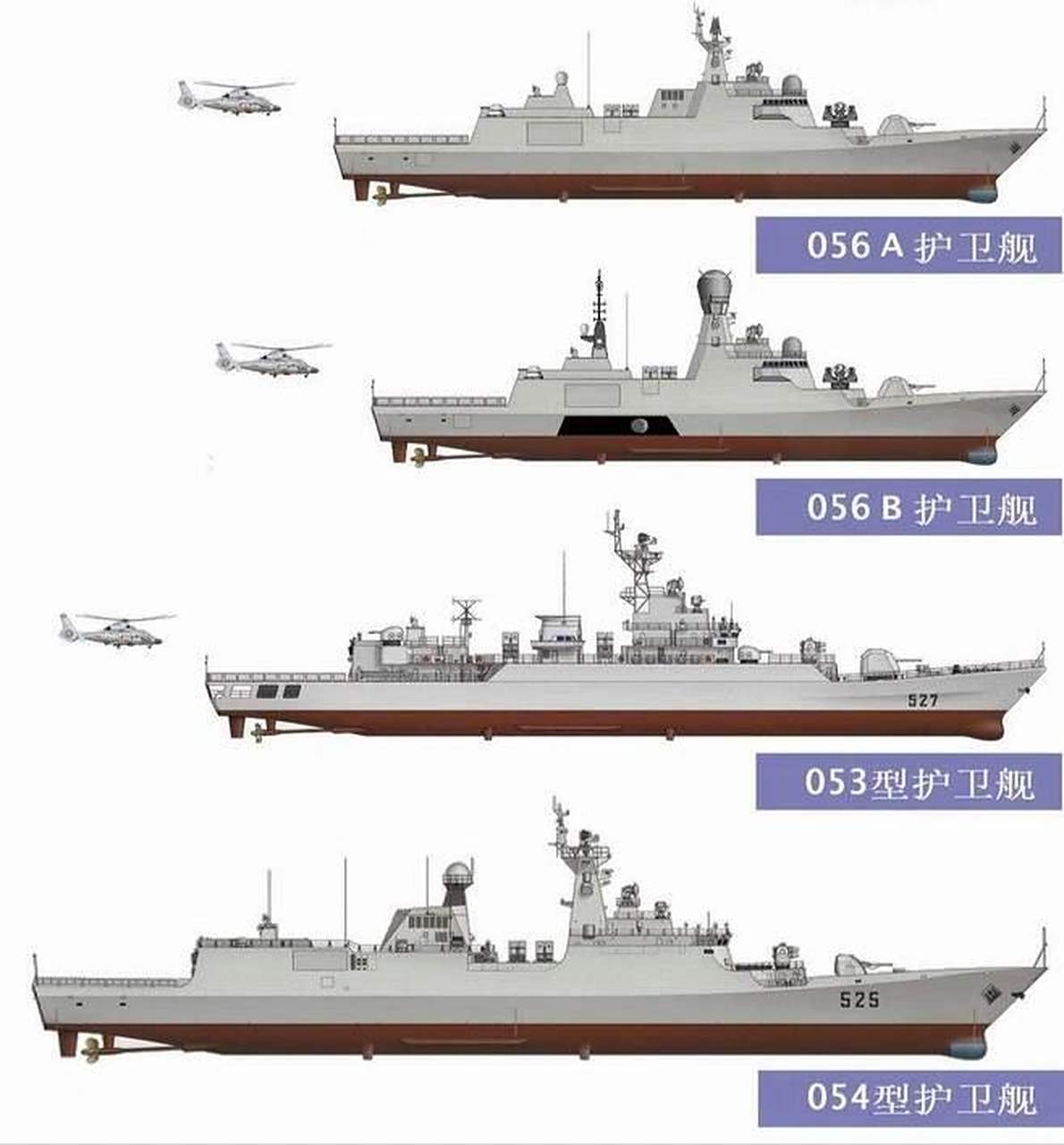 中国目前使用的护卫舰，护卫海洋的力量之源，中国护卫舰力量，海洋守护的力量之源