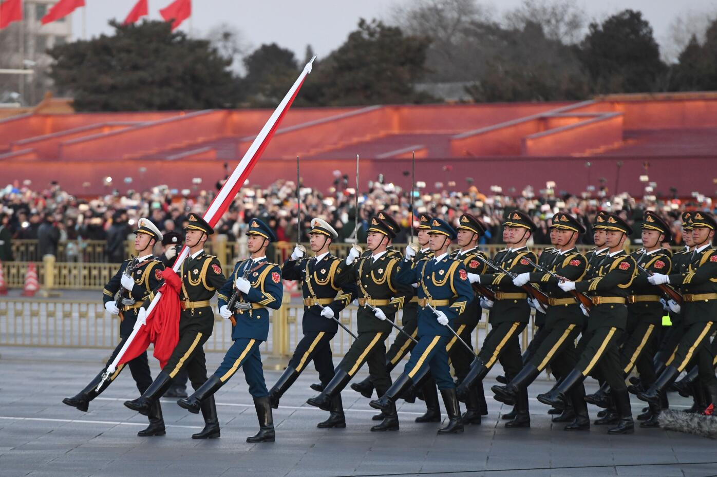 国庆70周年大阅兵火箭军方队，展现中国力量与自信，国庆70周年大阅兵火箭军方队，彰显中国力量与自信风采
