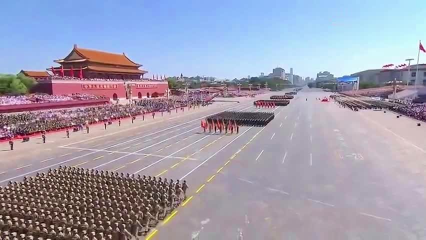 庆祝中国人民解放军建军七十周年阅兵仪式中的将军方阵，中国人民解放军建军七十周年阅兵仪式将军方阵风采展示