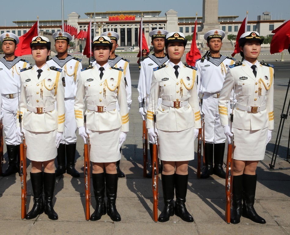 三军仪仗队中的海军女兵，荣耀与担当，三军仪仗队中的海军女兵，荣耀与担当之旅