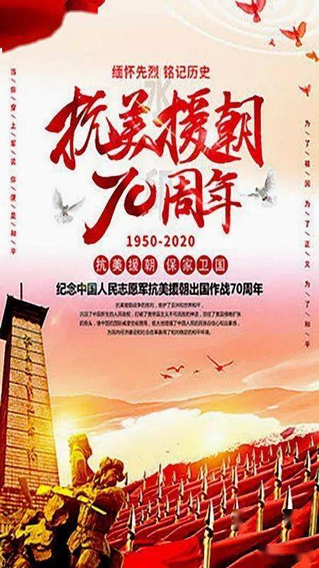 纪念抗美援朝七十周年，铭记历史，砥砺前行，抗美援朝七十周年，铭记历史，砥砺前行，致敬英雄！