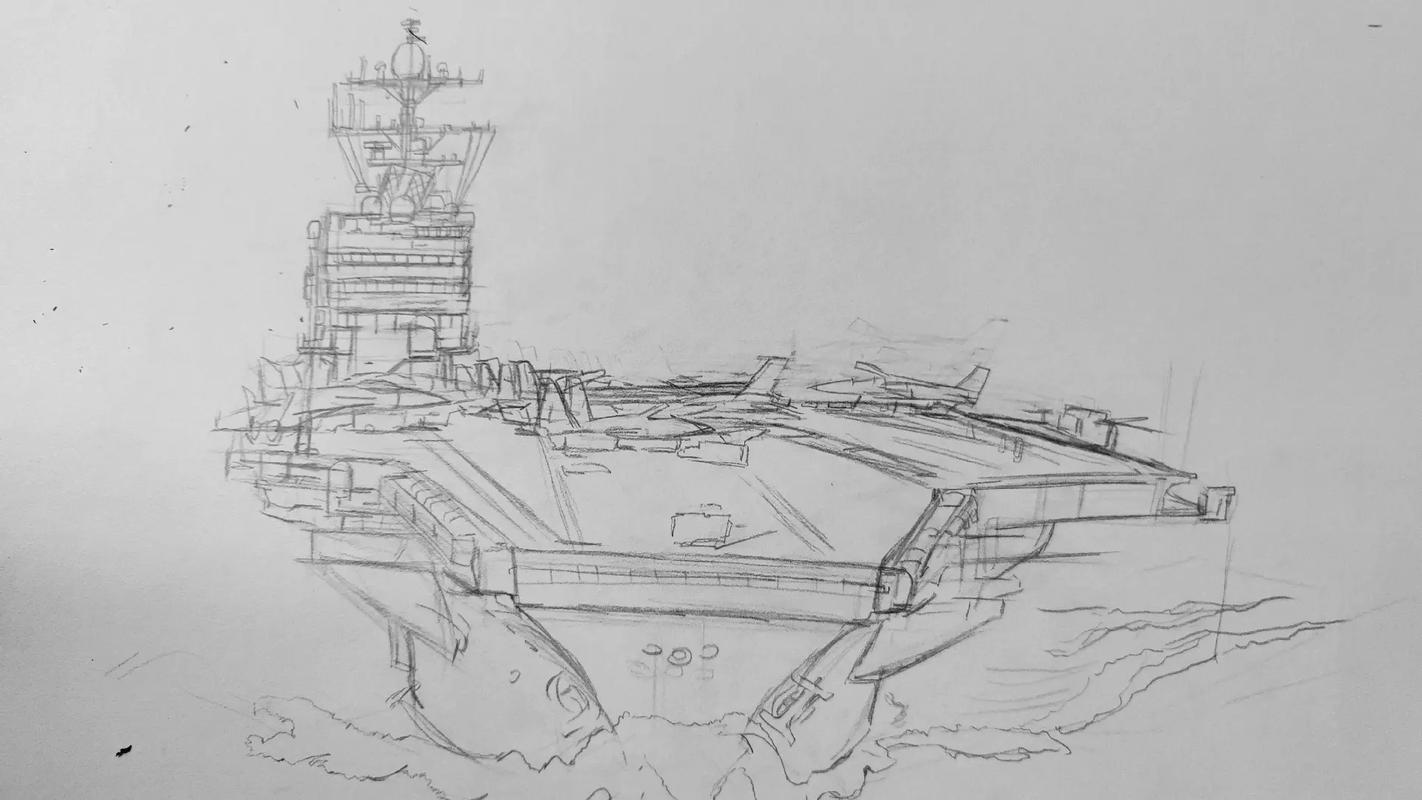 纸上的航空母舰,绘画指南与创意灵感,纸绘航空母舰,绘画指南与创意灵感探索