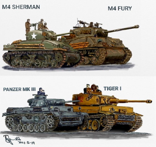 虎式与谢尔曼,二战中两款传奇坦克的对比,二战传奇坦克对决,虎式与谢尔曼的深度对比