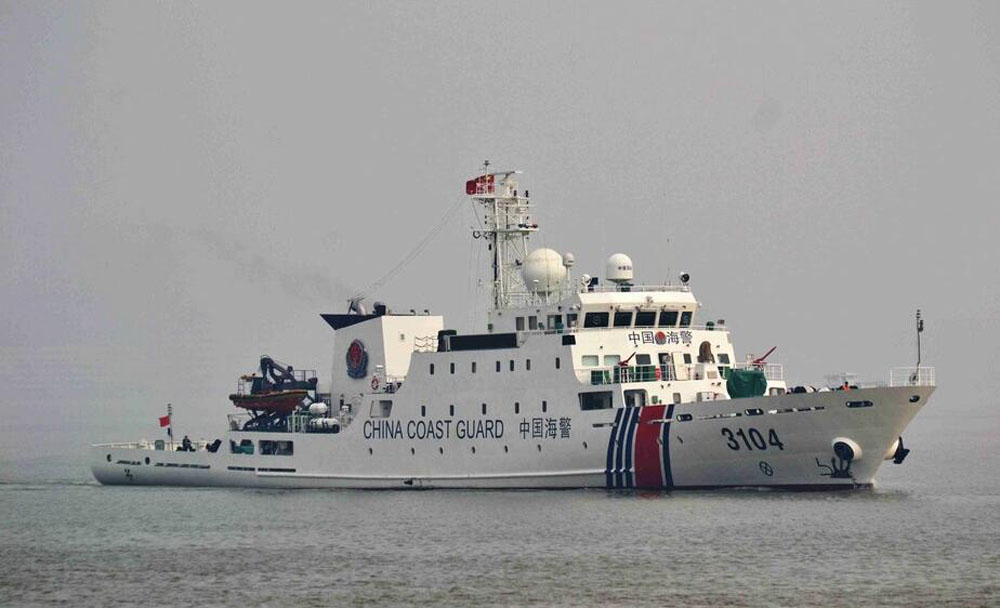 中国海警机关炮,捍卫海洋安全的重要力量,中国海警机关炮,捍卫海洋安全的主力军