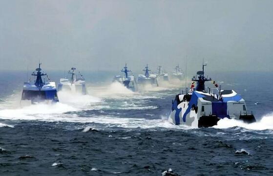 一百艘导弹快艇,海洋的守护者,国家的力量象征,海洋守护先锋,一百艘导弹快艇彰显国家力量