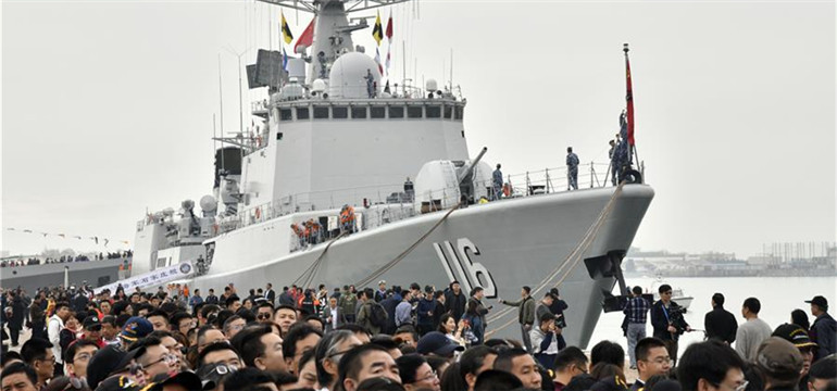 海军诞生七十周年庆典在青岛隆重举行，海军七十周年庆典在青岛盛大举行