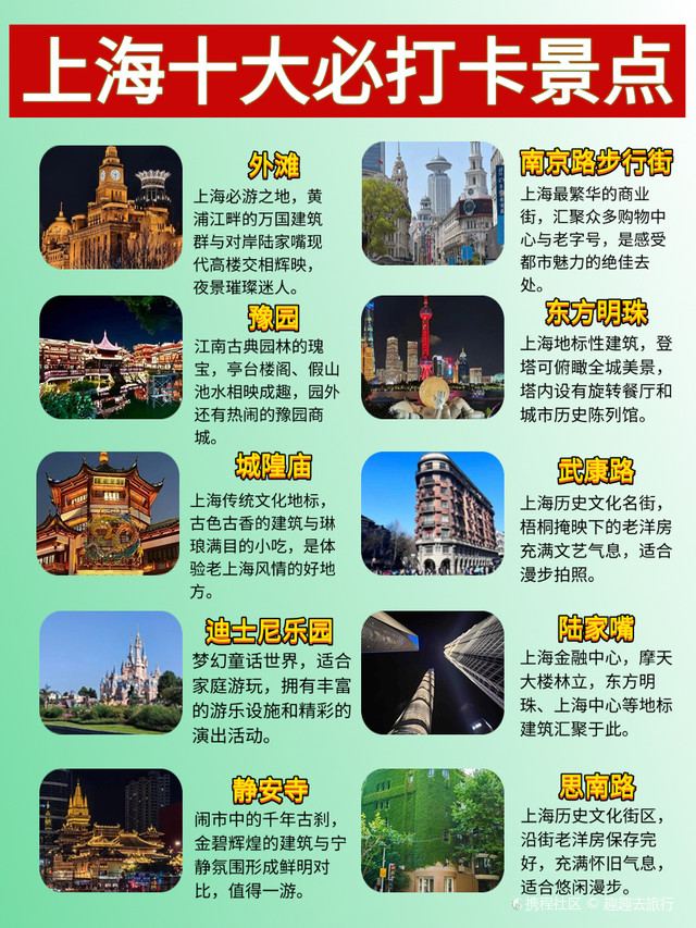 上海游玩十大网红打卡景点,上海十大网红打卡景点游玩攻略