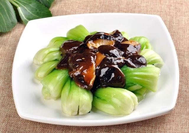家常香菇油菜的做法,美味健康的佳肴,家常香菇油菜,美味健康佳肴的制作方法