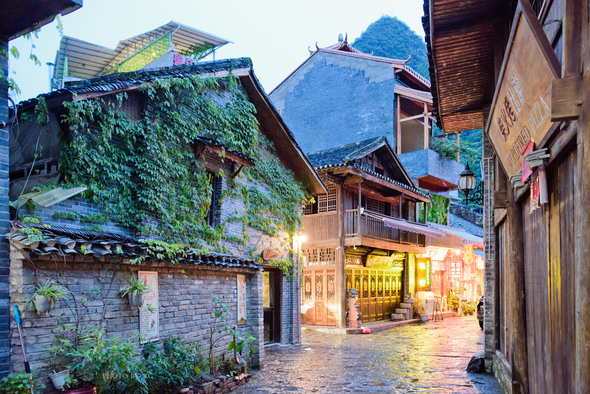 阳朔兴坪古镇,历史与自然的完美交融,阳朔兴坪古镇,历史与自然和谐交融的绝美画卷