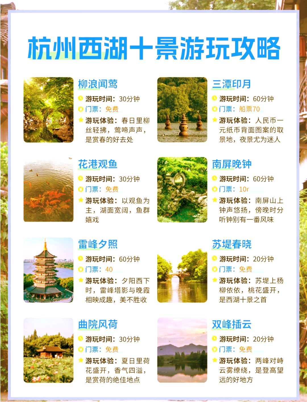 杭州西湖门票价格详解,一张票的价值与多重体验,杭州西湖门票价格详解,一票多体验的价值之旅
