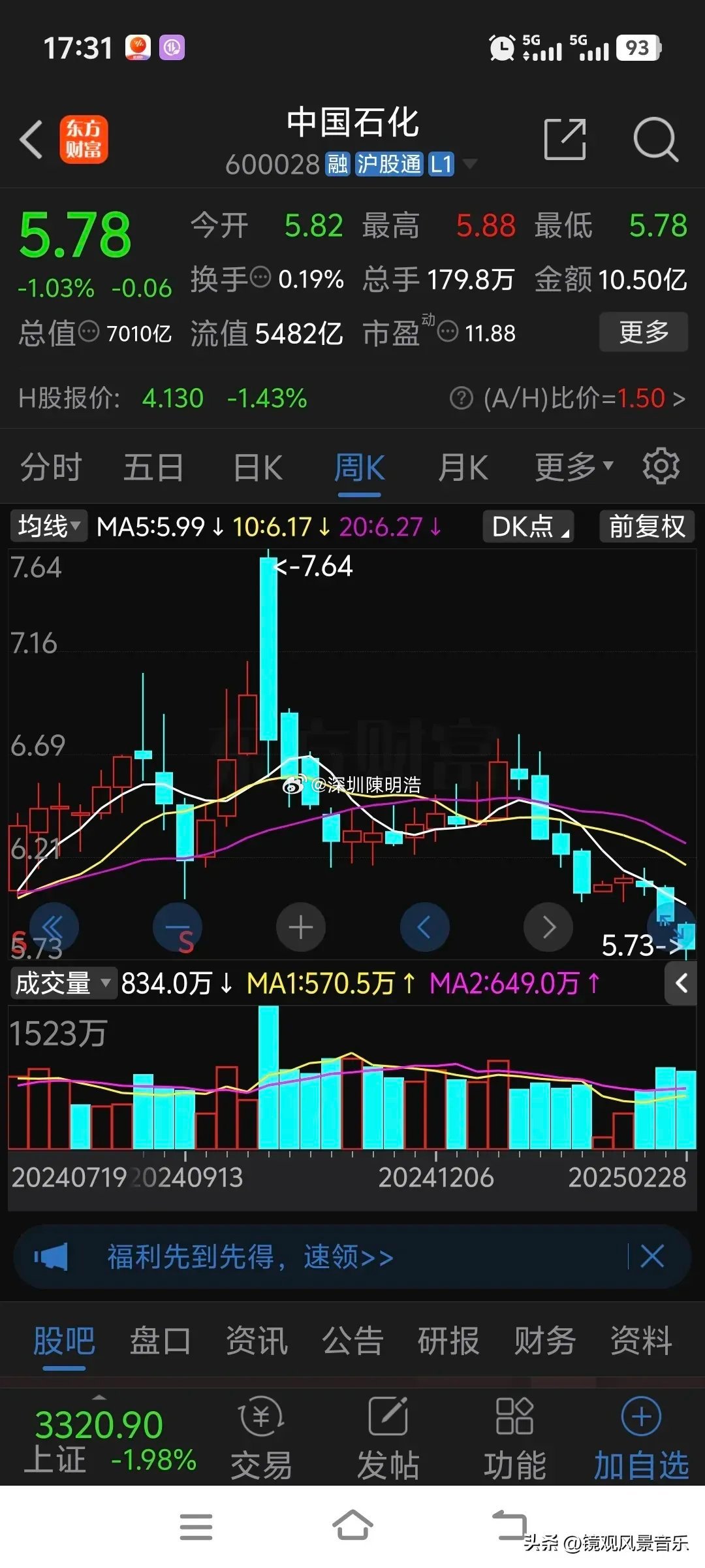 中国石化600028股票的投资价值分析，中国石化股票（代码600028）投资价值深度解析