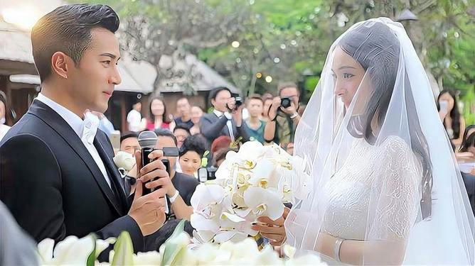 刘恺威与李晓峰的浪漫婚礼，星光下的誓言，刘恺威与李晓峰的星光婚礼誓言，浪漫时刻永存心间