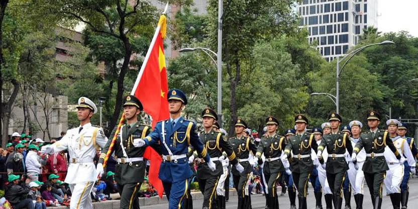 外国人眼中的中国仪仗队，震撼的视频体验，外国视角下的中国仪仗队，震撼视频体验