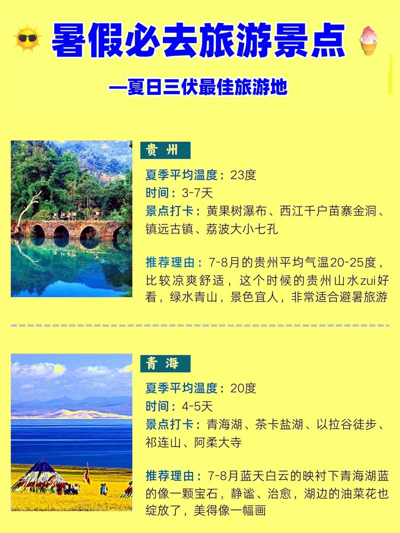 适合夏天去旅游的地方,寻找夏日的清凉胜地,夏日清凉胜地探寻,夏季旅游必去之处