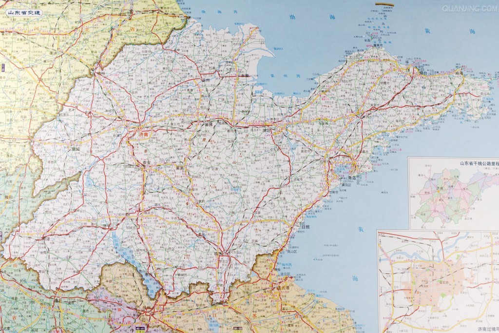 山东省地图全图,解读地理脉络与人文魅力,山东省全地图解析,地理脉络与人文魅力深度探索